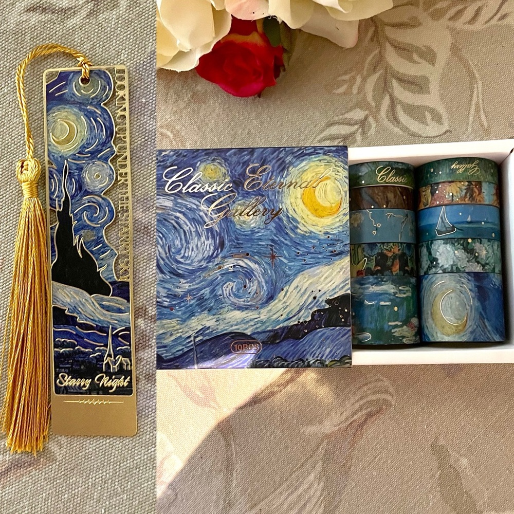 Van Gogh Washi Tape & Bookmark 🌟